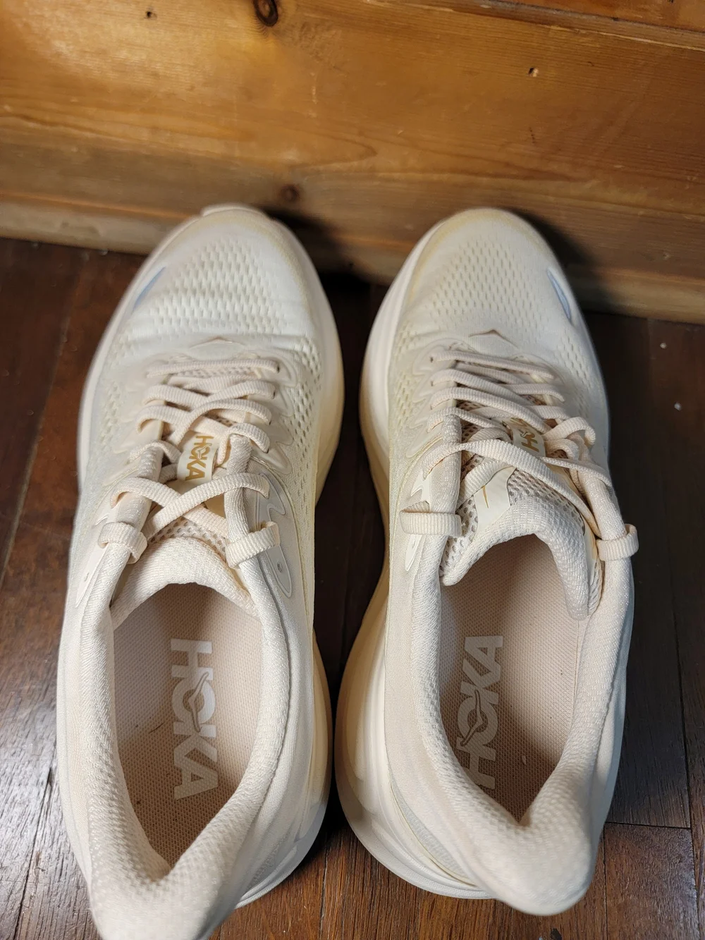 HOKA Women's Light Cream Running Shoes